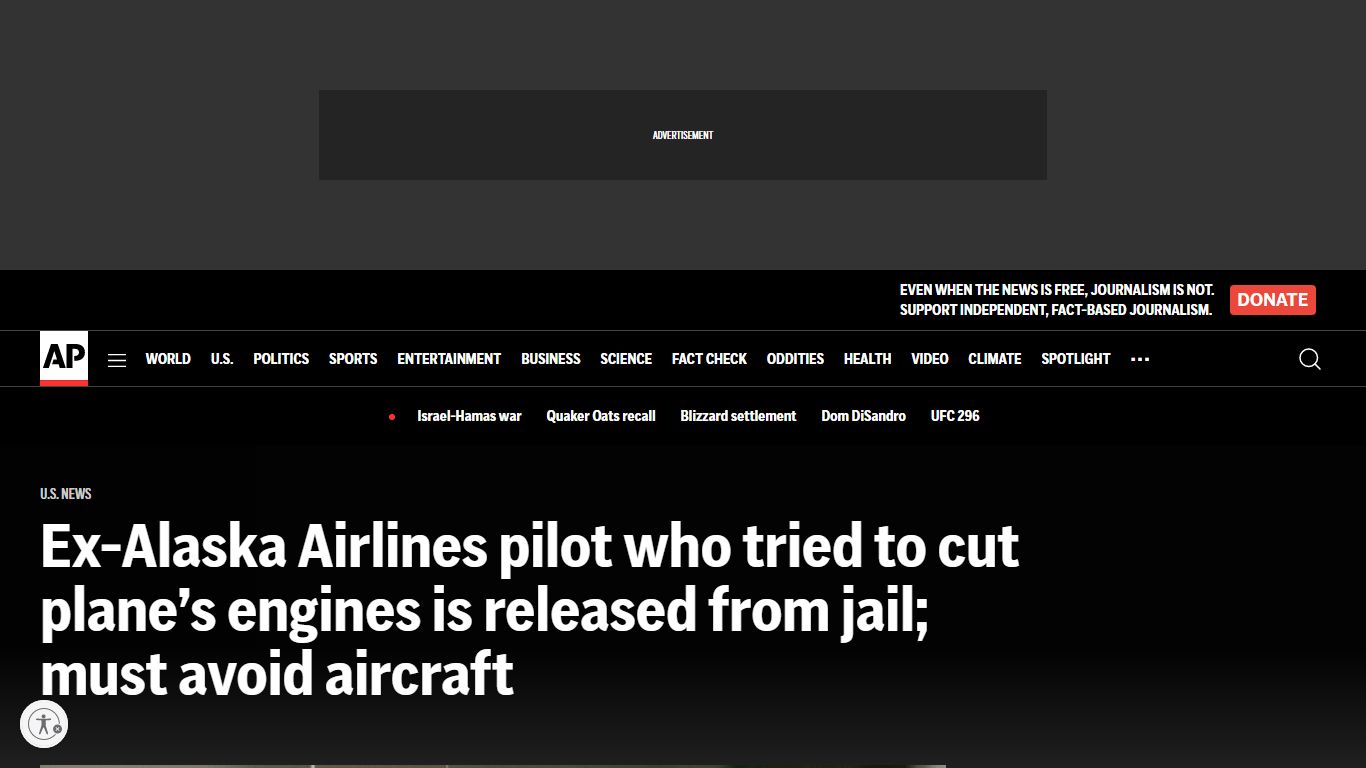Ex-Alaska Airlines pilot who tried to cut plane’s engines is released ...